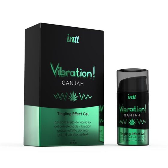 INTT Vibration! Ganjah stimuláló gél hölgyeknek, kannabisz aromával (15 ml)