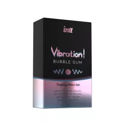   INTT – Vibration! Bubble Gum uniszex stimuláló gél eper aromával (15 ml) 