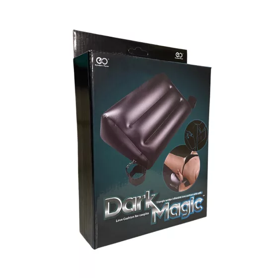 Dark Magic – felfújható ék alakú szex párna csuklókötözőkkel