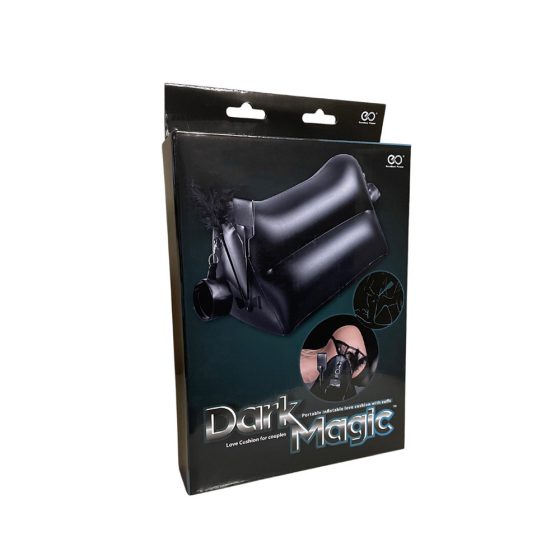 Dark Magic felfújható, álló hasáb szex párna, csuklókötözőkkel