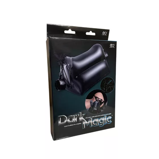 Dark Magic – felfújható álló hasáb szex párna csuklókötözőkkel.