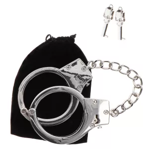 Taboom – Luxury ezüst színű, fém csuklóbilincs (226 g)