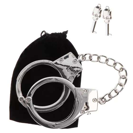 Taboom – Luxury ezüst színű, fém csuklóbilincs (226 g)
