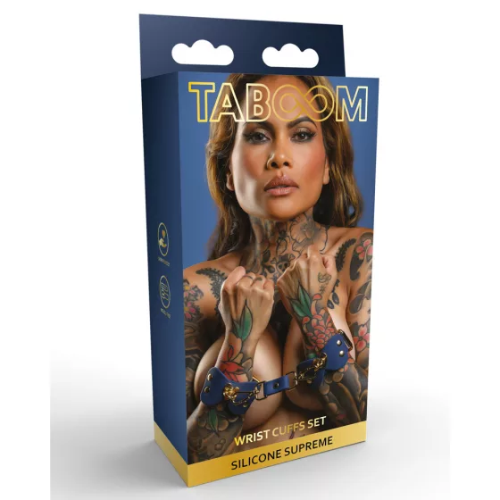 Taboom – Silicone Supreme csuklópánt páros szilikonból, összekötő pánttal