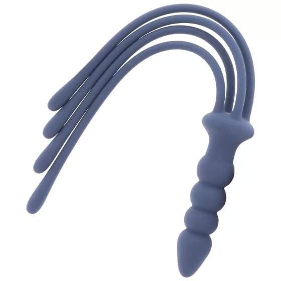 Taboom – Silicone Supreme korbács, dildós nyéllel, szilikonból