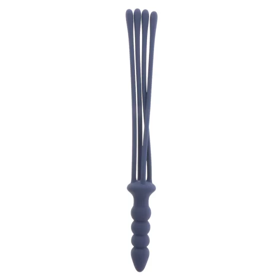 Taboom – Silicone Supreme korbács, dildós nyéllel, szilikonból
