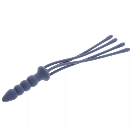 Taboom – Silicone Supreme korbács, dildós nyéllel, szilikonból