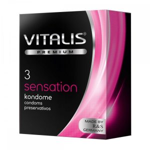 Vitalis Sensation 100 db redőzött és rücskös felületű óvszer