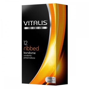 Vitalis Ribbed 100 db rücskös felület óvszer