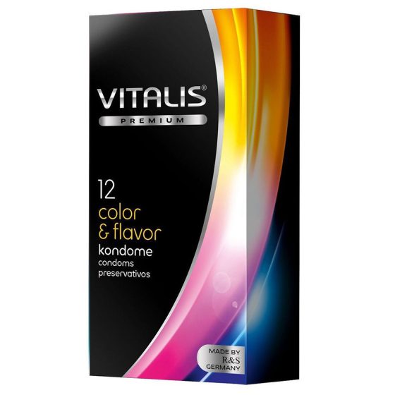 Vitalis Color & Flavour ízesített, színes óvszer (12 db)