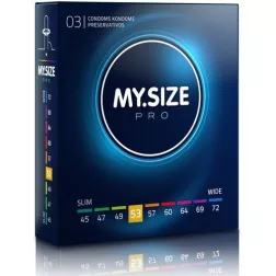 My Size – Pro 53. - 3 db egyedi méretű óvszer (53 mm)