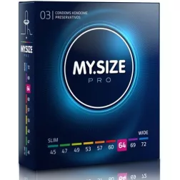 My Size – Pro 64. - 3 db egyedi méretű óvszer (64 mm)