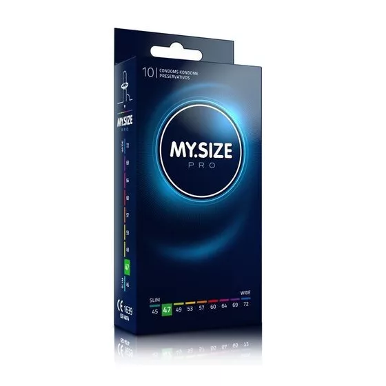 My Size – Pro 47. - 10 db egyedi méretű óvszer (47 mm)