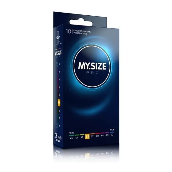 My Size – Pro 53. - egyedi méretű óvszer (53 mm, 10 db)