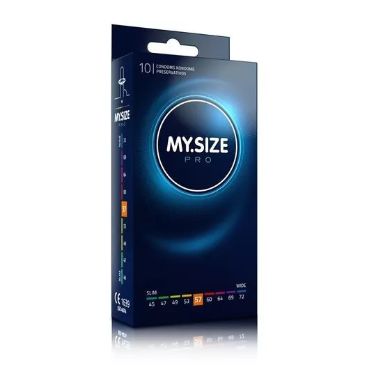 My Size – Pro 57. - 10 db egyedi méretű óvszer (57 mm)