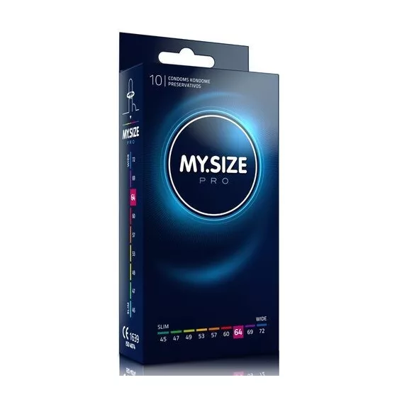 My Size – Pro 64. - 10 db egyedi méretű óvszer (64 mm)
