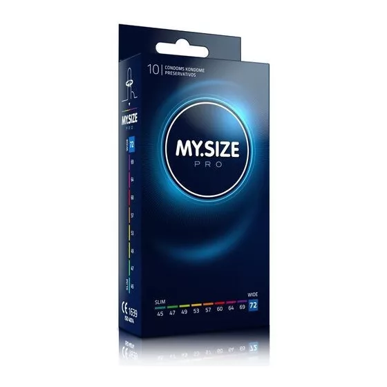 My Size – Pro 72. - 10 db egyedi méretű óvszer (72 mm)