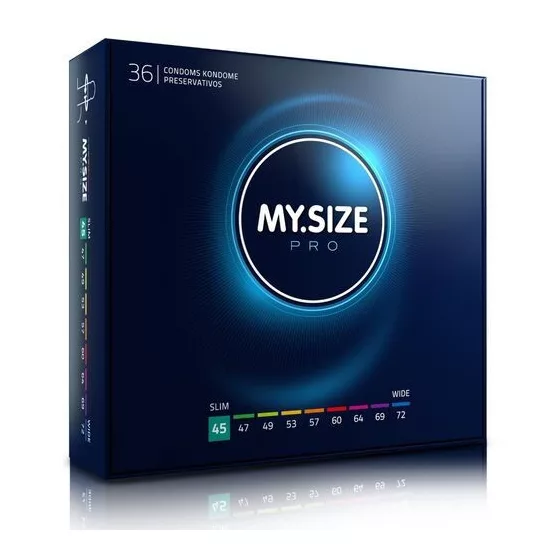 My Size Pro – 45. - 36 db egyedi méretű óvszer (45 mm)
