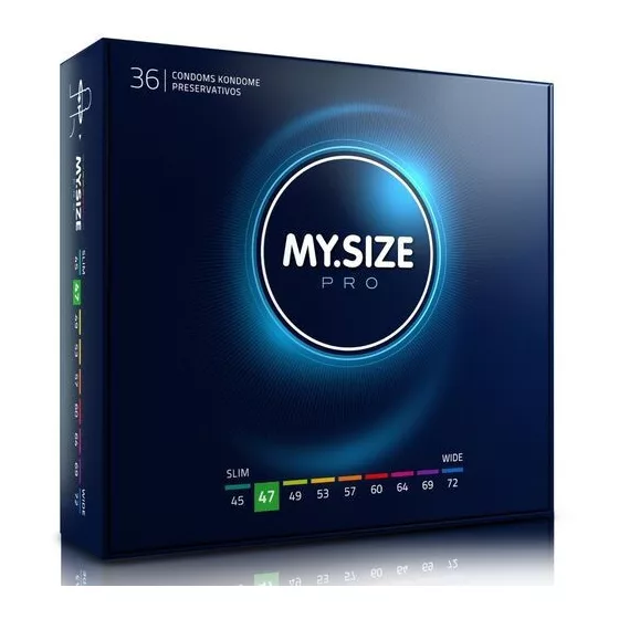 My Size – Pro 47. - 36 db egyedi méretű óvszer (47 mm)