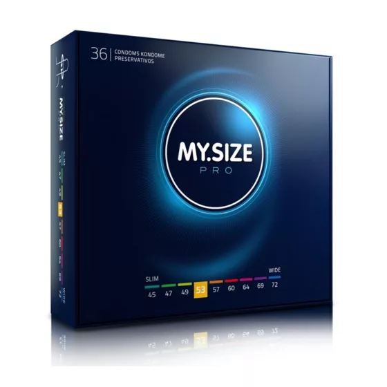 My Size – Pro 53. - 36 db egyedi méretű óvszer (53 mm)