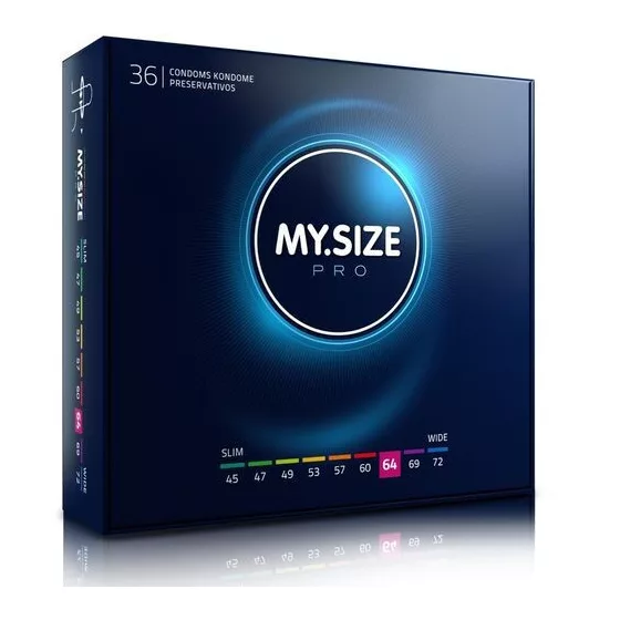 My Size – Pro 64. - 36 db egyedi méretű óvszer (64 mm)
