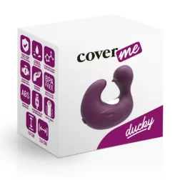   Cover Me kis méretű, vibrációs, csiklóizgató kacsa (bordó)