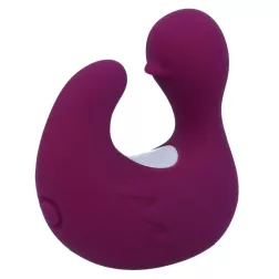   Cover Me kis méretű, vibrációs, csiklóizgató kacsa (bordó)