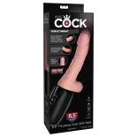   King Cock – Plus Triple Threat kézi szexgép, vibrációval, melegítő funkcióval (világos bőrszín)
