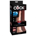   King Cock Plus Triple Density 7" tapadótalpas dildó (18 cm)