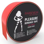 Darkness – Bondage szalag (piros, ragadós, 15 méter)