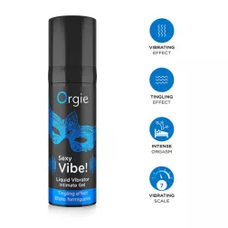   Orgie – Sexy Vibe Liquid Vibrator uniszex stimuláló gél extra bizsergetéssel (15 ml)