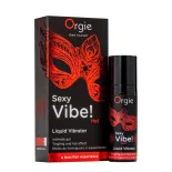   Orgie – Sexy Vibe Hot uniszex stimuláló gél melegítő hatással, eperízű (15 ml)