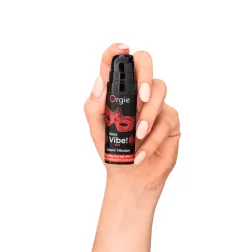   Orgie – Sexy Vibe Hot uniszex stimuláló gél melegítő hatással, eperízű (15 ml)