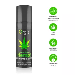  Orgie – Intense Orgasm Hemp! uniszex stimuláló gél kendermagolajjal (15 ml)