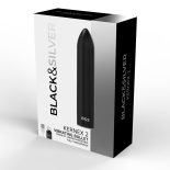   Black & Silver Kernex 2. akkumulátoros töltényvibrátor (fekete)