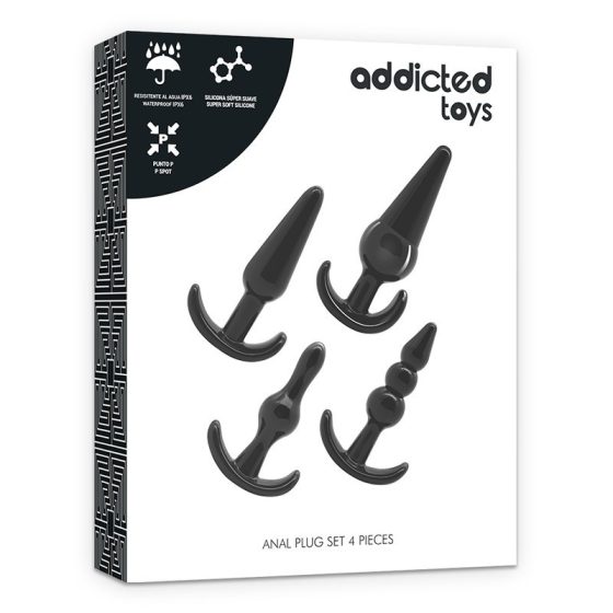 Addictes Toys 4 darabos fenékdugó készlet