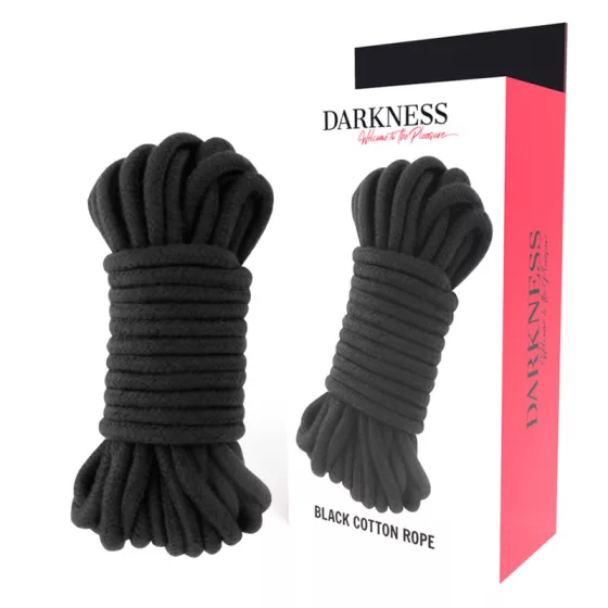 Darkness – bondage kötél (fekete, 20 méter)