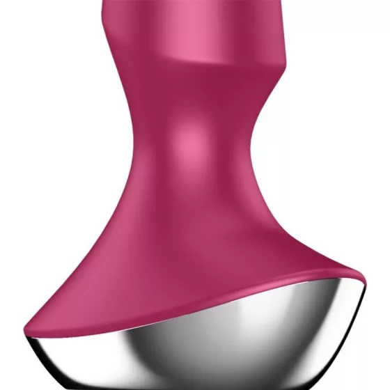 Satisfyer Plug-ilicious 2. anál vibrátor (bordó) (APP-os)
