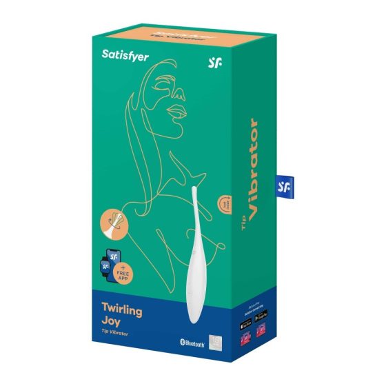 Satisfyer Twirling Joy fókusz típusú csiklóvibrátor (fehér) (APP-os).