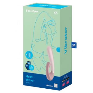 Satisfyer Heat Wave kétmotoros vibrátor, melegítő funkcióval (bézs) (APP-os)