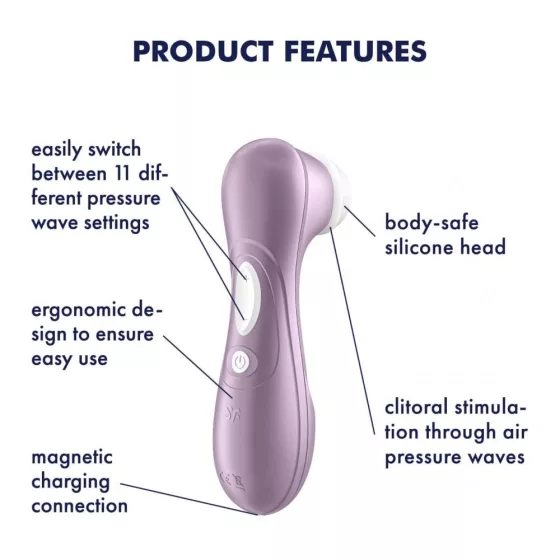 Satisfyer – Pro 2. léghullámos csiklóizgató (lila) (2. generációs)