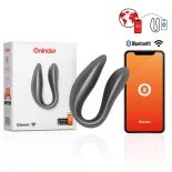 Oninder Lisboa kétmotoros párvibrátor (fekete) (APP-os)