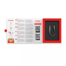 Oninder Lisboa kétmotoros párvibrátor (fekete) (APP-os)