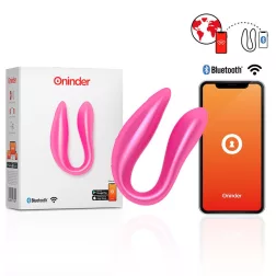 Oninder Lisboa kétmotoros párvibrátor (pink) (APP-os)