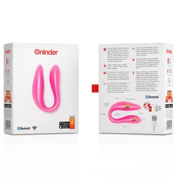 Oninder Lisboa kétmotoros párvibrátor (pink) (APP-os)