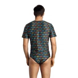 Anais Benito férfi t-shirt, kerékpáros mintával