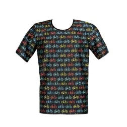 Anais – Benito férfi t-shirt, kerékpáros mintával.