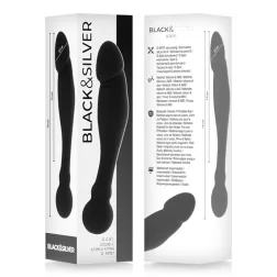   Black & Silver – Karl mindkét végén használható szilikon dildó