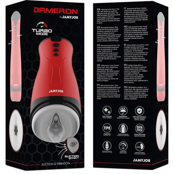 JamyJob – Dameron vibrációs maszturbátor, szívó hatással