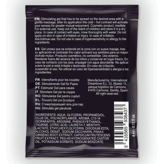 Spartan Man – Enhancer péniszvitalizáló krém, mini kiszerelésben (4 ml)